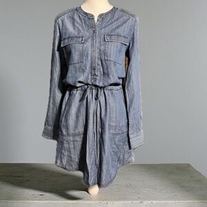 Loft denim blue dress Size Small